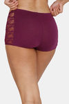 Zivame Low Rise Full Coverage Boyshorts - Dark Purple — thumbnail 3